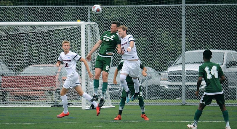 Cole Kropnick (No. 11) scored the winning goal in the match against Salem. He added two more goals in the win against Goldey-Beacom to hit the seven-goal mark for the season.