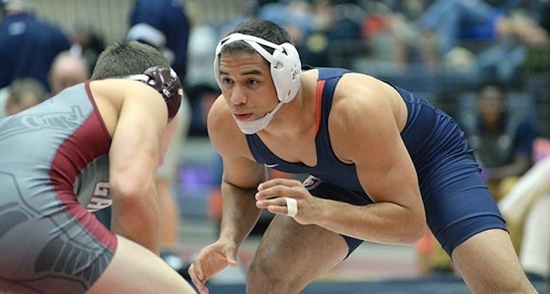 Evan Ramos became SU’s first ever PSAC champion at the 197-pound weight class at the PSAC Championships in Lock Haven Dec. 10.