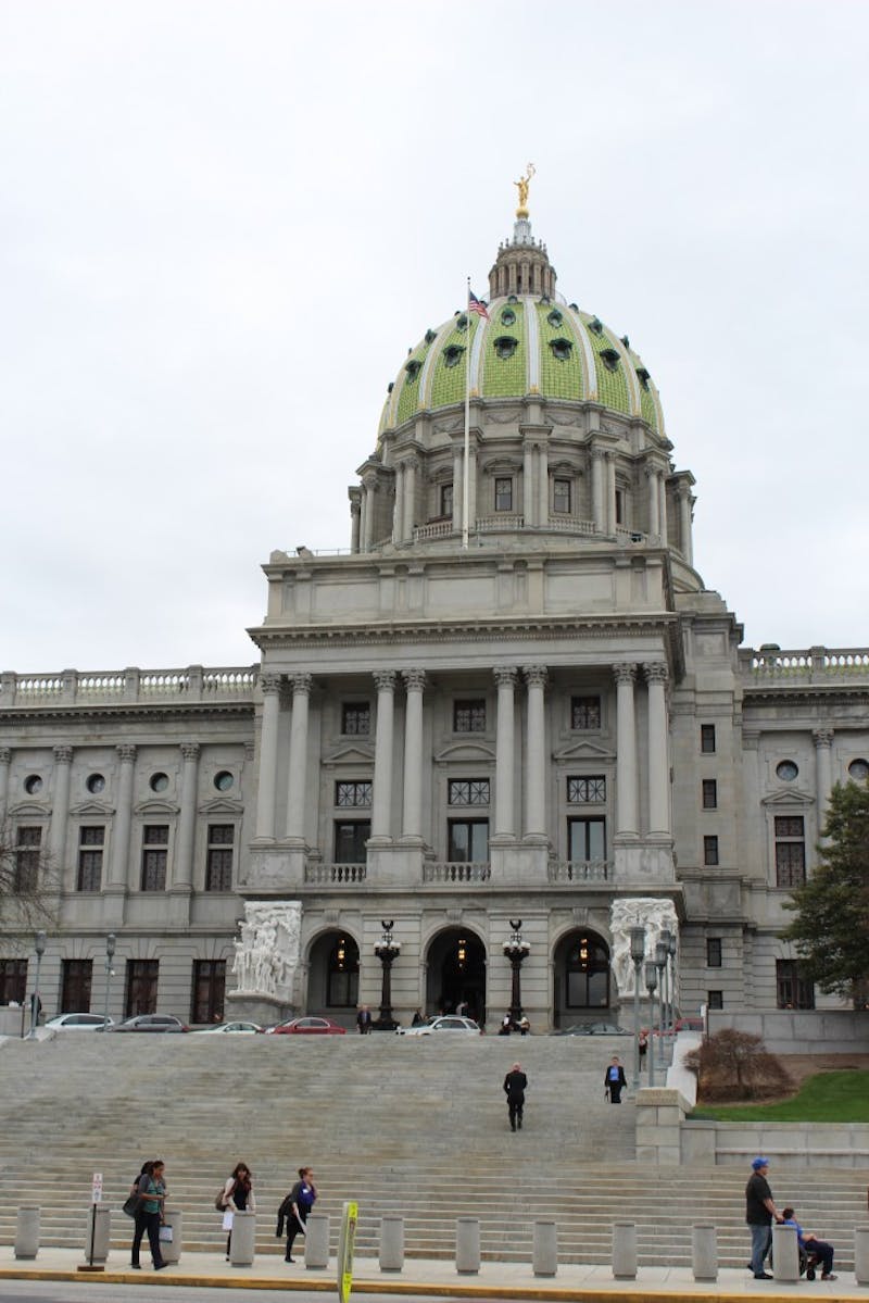 Tom Wolf proposes raising the state’s minimum wage to $12 an hour during a joint meeting between Pennsylvania’s Senate and House of Representatives on Feb. 7 in Harrisburg.