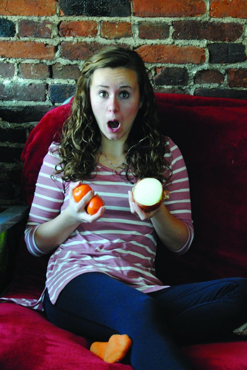 SU junior Natalie Eastwood attempts to mask post-dairy gas with foods.