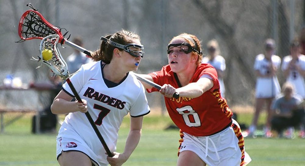 Lacrosse falls twice at home