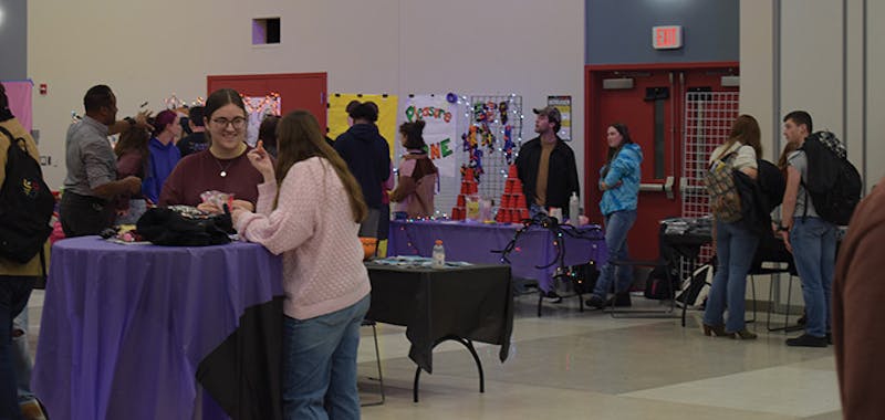 SU Students enjoy the many games offered by the Sex Ed Carnival of Consent.&nbsp;