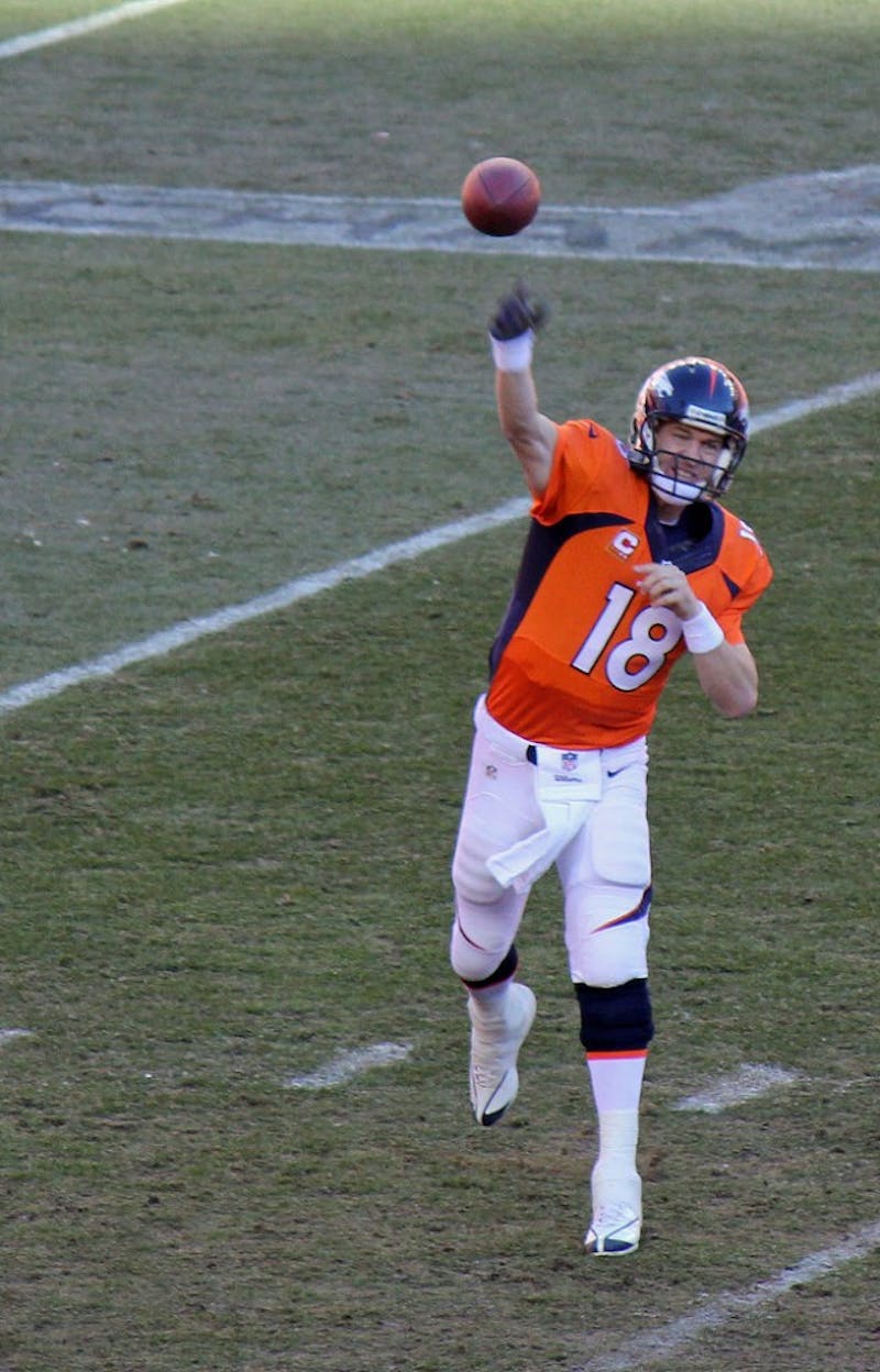 Photo courtesy of Flickr user&nbsp;Jeffrey BeallPeyton Manning led his team on a long drive capped off with a C.J. Anderson touchdown to advance the Broncos to the AFC Championship Game, where they will take on Tom Brady and the New England Patriots.