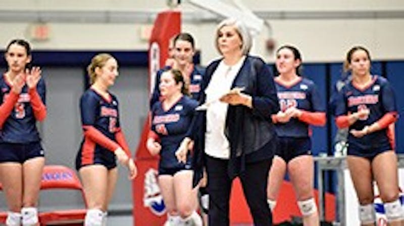 Shippensburg University's volleyball team fell in straight sets to East Stroudsburg in the PSAC Quarterfinals.