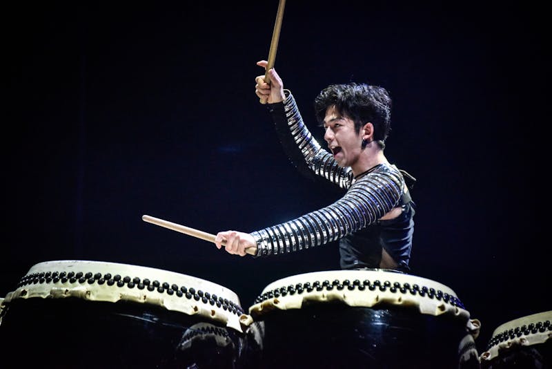 The Japanese drum and dance ensemble Drum Tao performed at Luhrs on Tuesday, Feb. 6.