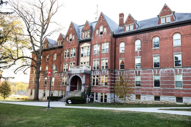 Old Main on Shippensburg University's campus holds the administrative offices. 