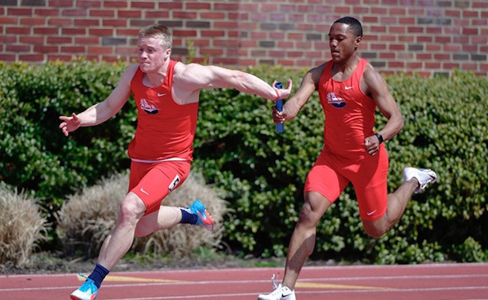 Men’s track and field splits for the weekend