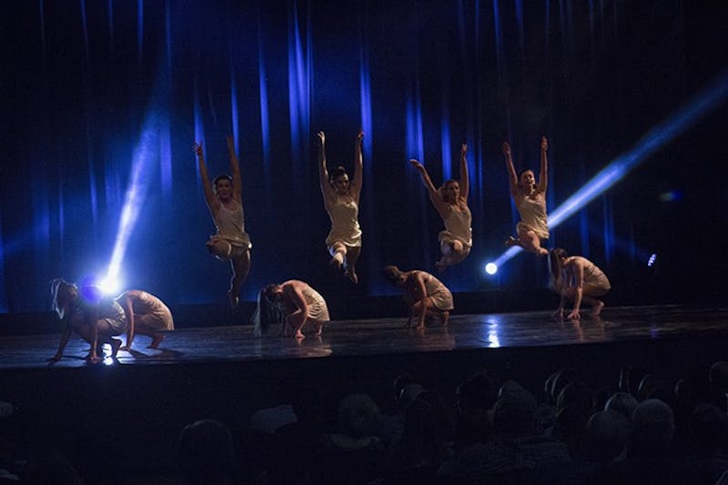 In-Motion Dance Troupe members showcased a semester’s worth of hard work and talent in a variety of dances, which ranged from hip-hop, lyrical and jazz to tap.