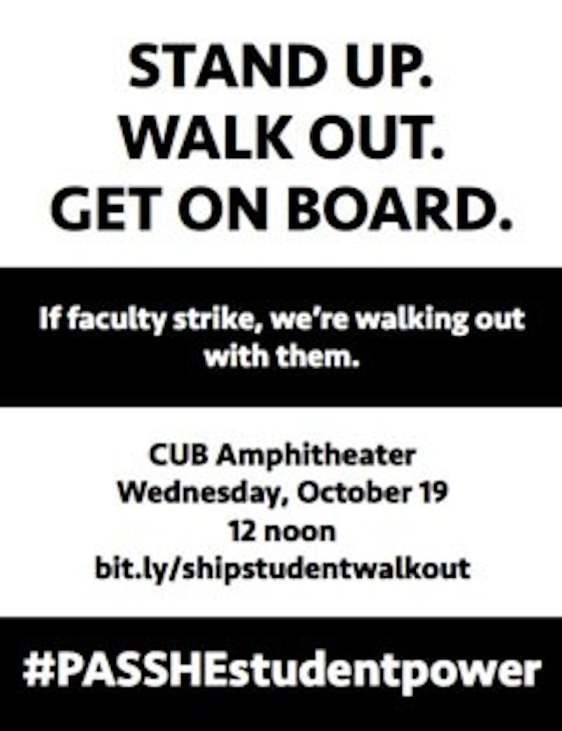 The student group made a flier to gain more support.