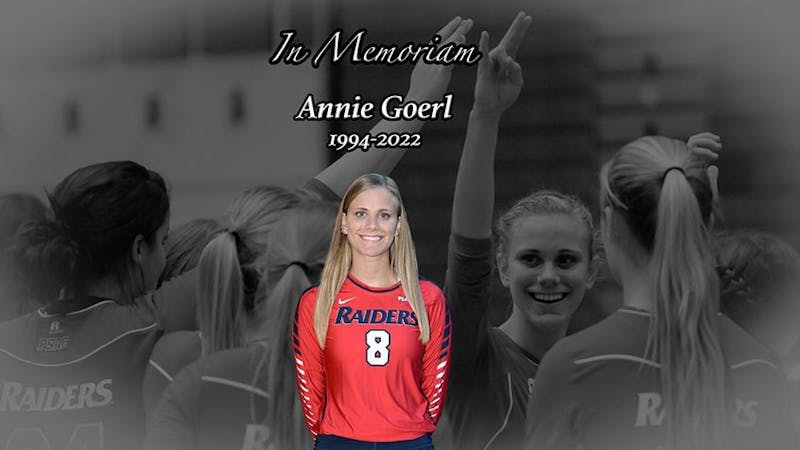 Annie Goerl ‘17 passed after a battle with lung cancer. Goerl was a former member of the SU volleyball team and ranks 12th in school history with 1,056 kills.