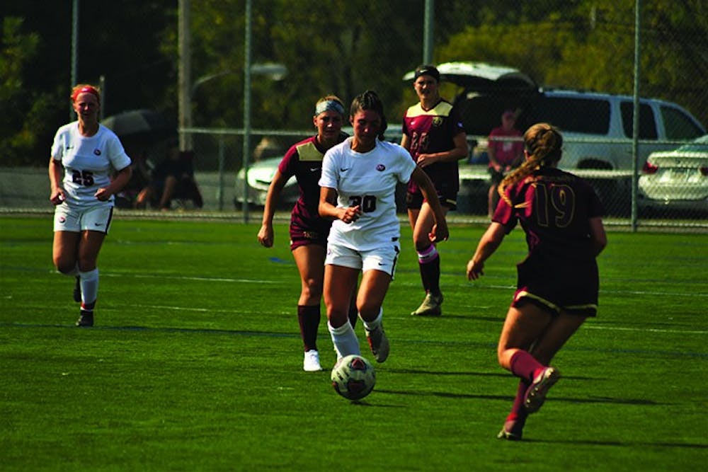 Women's soccer splits games against Shepherd, Kutztown