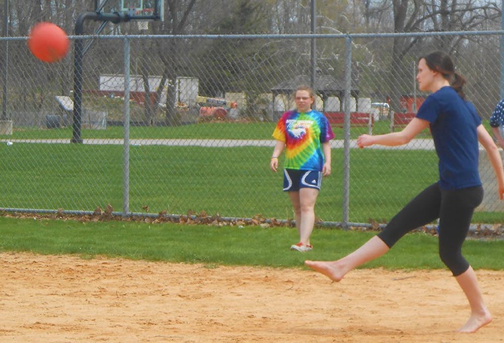 Mini-THON kicks cancer out of the park with kick ball