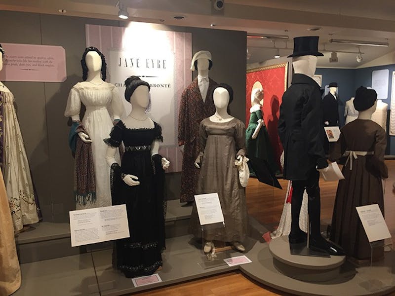 The newest display at the Fashion Archives and Museum of Shippensburg University features clothing from the 18th through 20th century, which portray the role of clothing and character in classic literature.