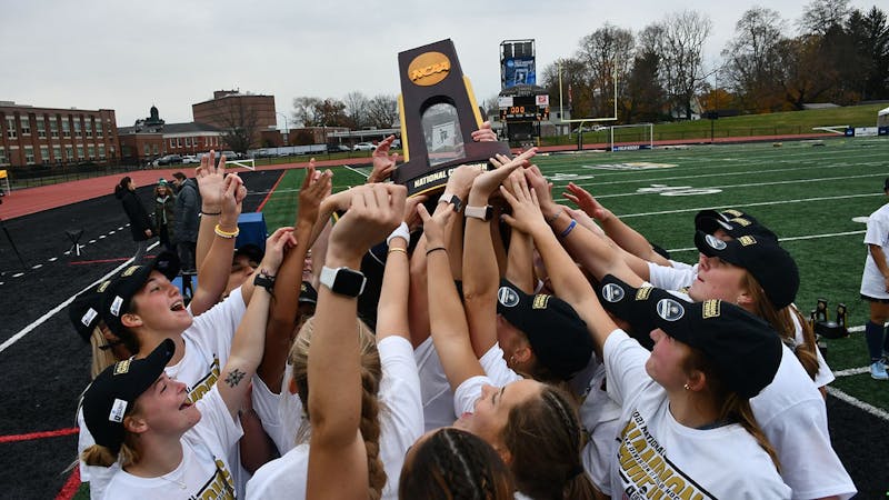 Field hockey completed an undefeated 20-0 season with a 3-0 victory over West Chester University on Sunday afternoon in the NCAA Division II Championship.