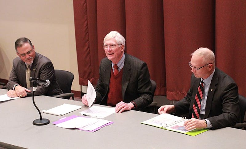 Panelists discuss the topics of the importance of diplomacy and how it can be seen in people’s daily lives. They said it was the key to working with others and encouraged students to pursue careers in diplomacy.