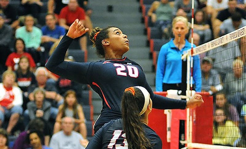 Kendall Johnson is one of SU’s most important players, already contributing early in the season with 38 kills and 15 blocked shots in the opening weekend.