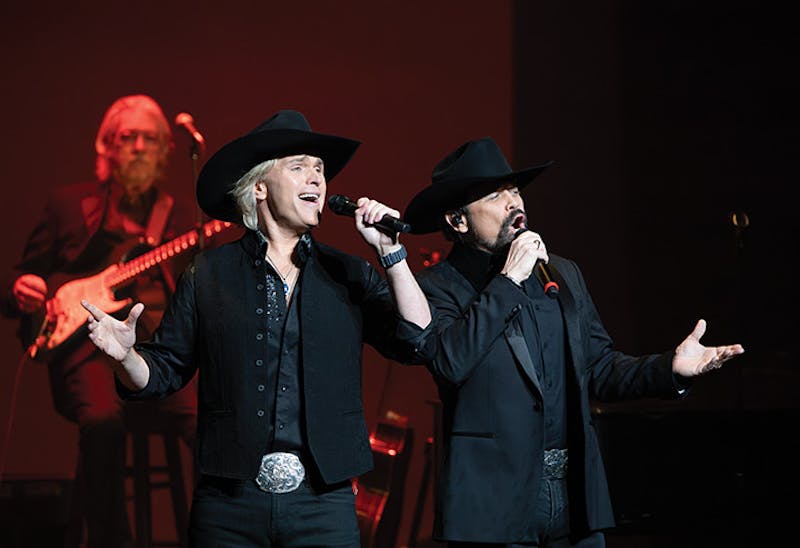 The Texas Tenors visited the Luhrs Performing Arts Center on Sunday and sang country music.