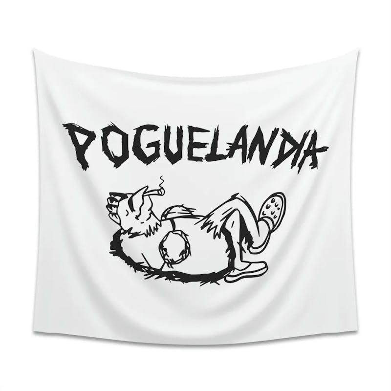 The flag of island ‘Poguelandia’ in ‘Outer Banks.’