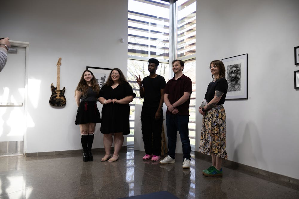 Senior artists explore censorship, AI and transformation in the capstone exhibition