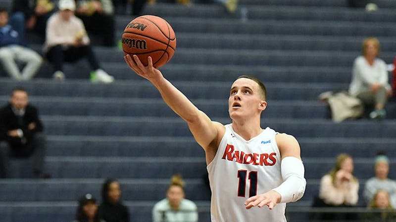 Jake Biss averaged 15.9 points, 4.4 assists and 4 rebounds in a 2019-20 campaign that earned him PSAC Eastern Division Athlete of the Year honors.