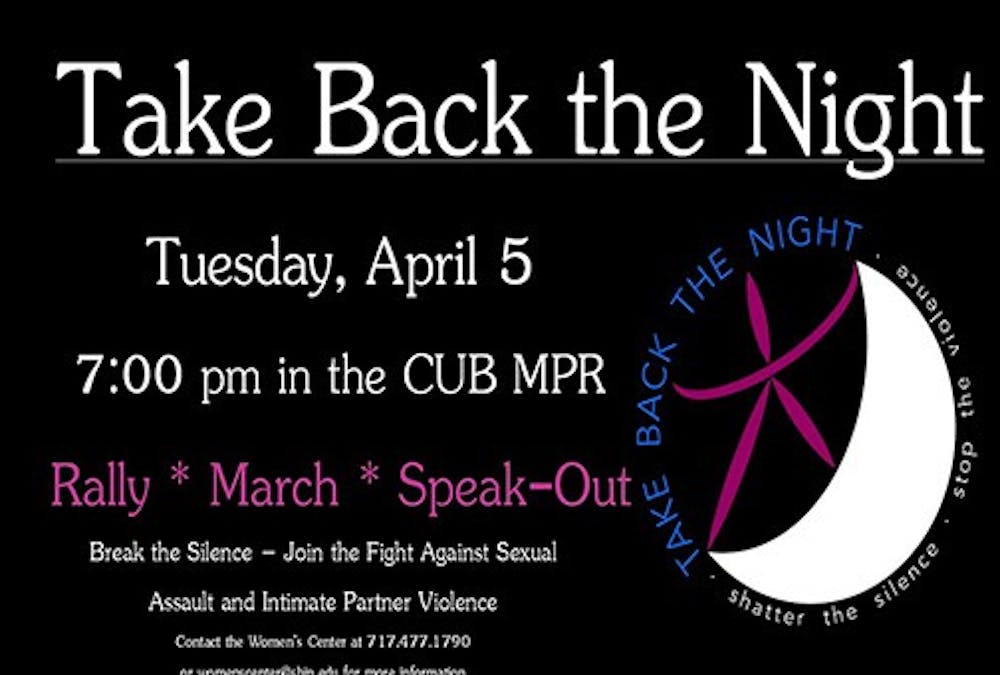 ‘Take Back the Night’ event to be held Tuesday
