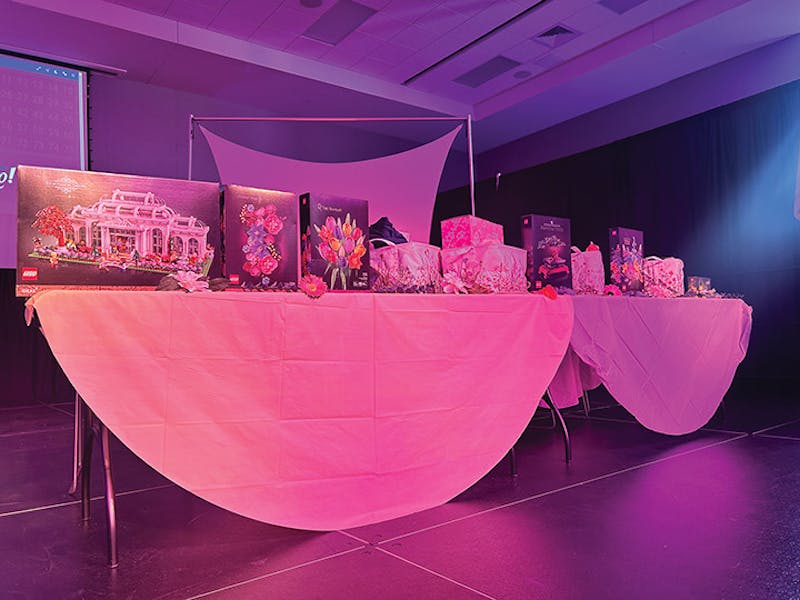 The LEGO prizes that were offered at APB’s final bingo of the semester.&nbsp;