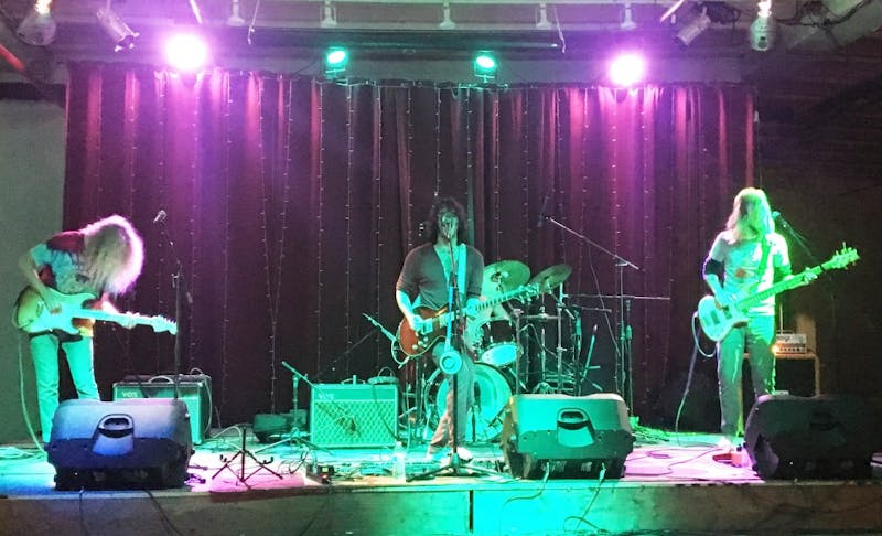 The Thought Lot welcomed a new colorful, grunge atmosphere with performances from Thieves & Lovers, The Vanity Circuit (below) and Medusa’s Disco (above) on Saturday evening