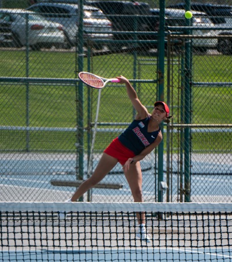 Yasmin De Meyer in last Wednesday's home tennis match.&nbsp;