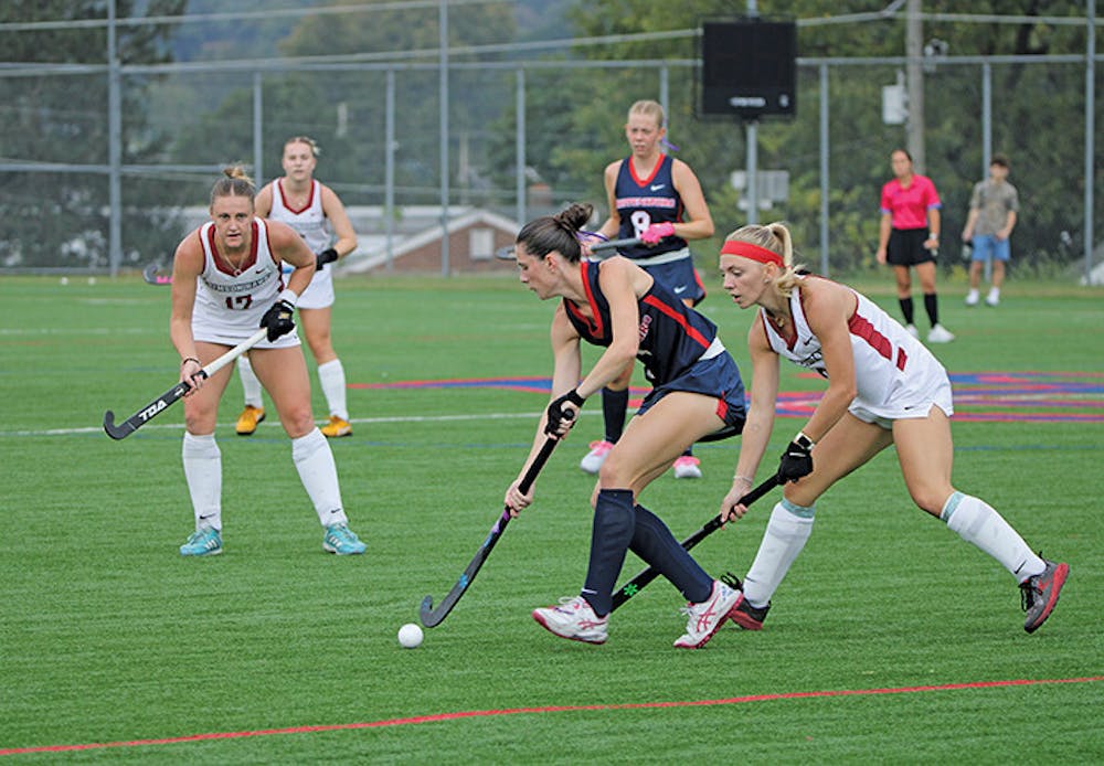 Field hockey wins conference opener over IUP
