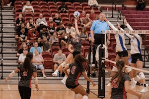 Maia Long tips the ball over the defense