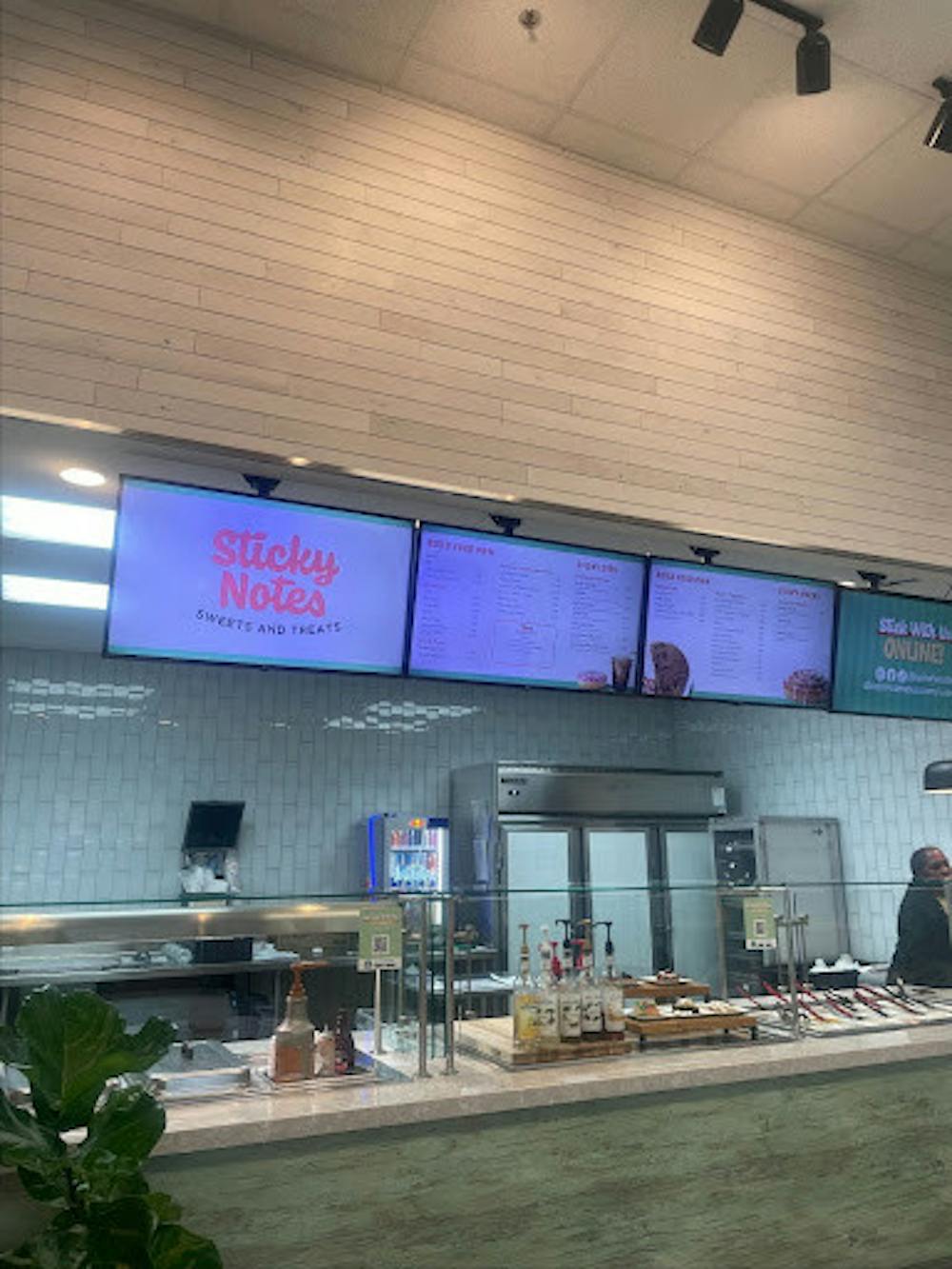 Inside Sticky Notes, the new sweet shop in the Campus Center.