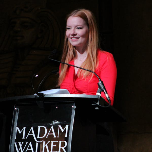 Katya Halstead was the Emcee of the Event and was the winner of the 100th Speech Night