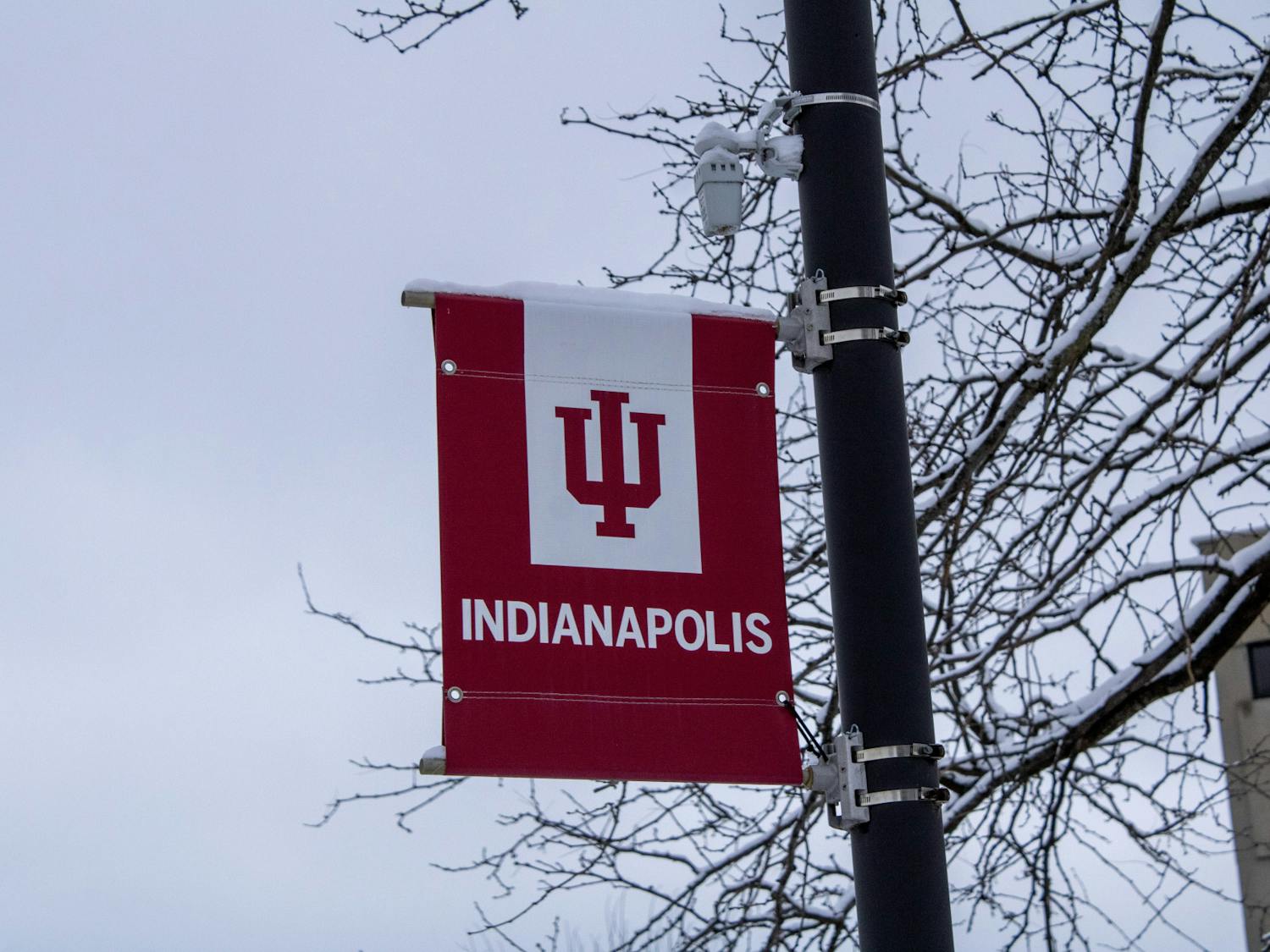 First December snow settles over IU Indianapolis' campus