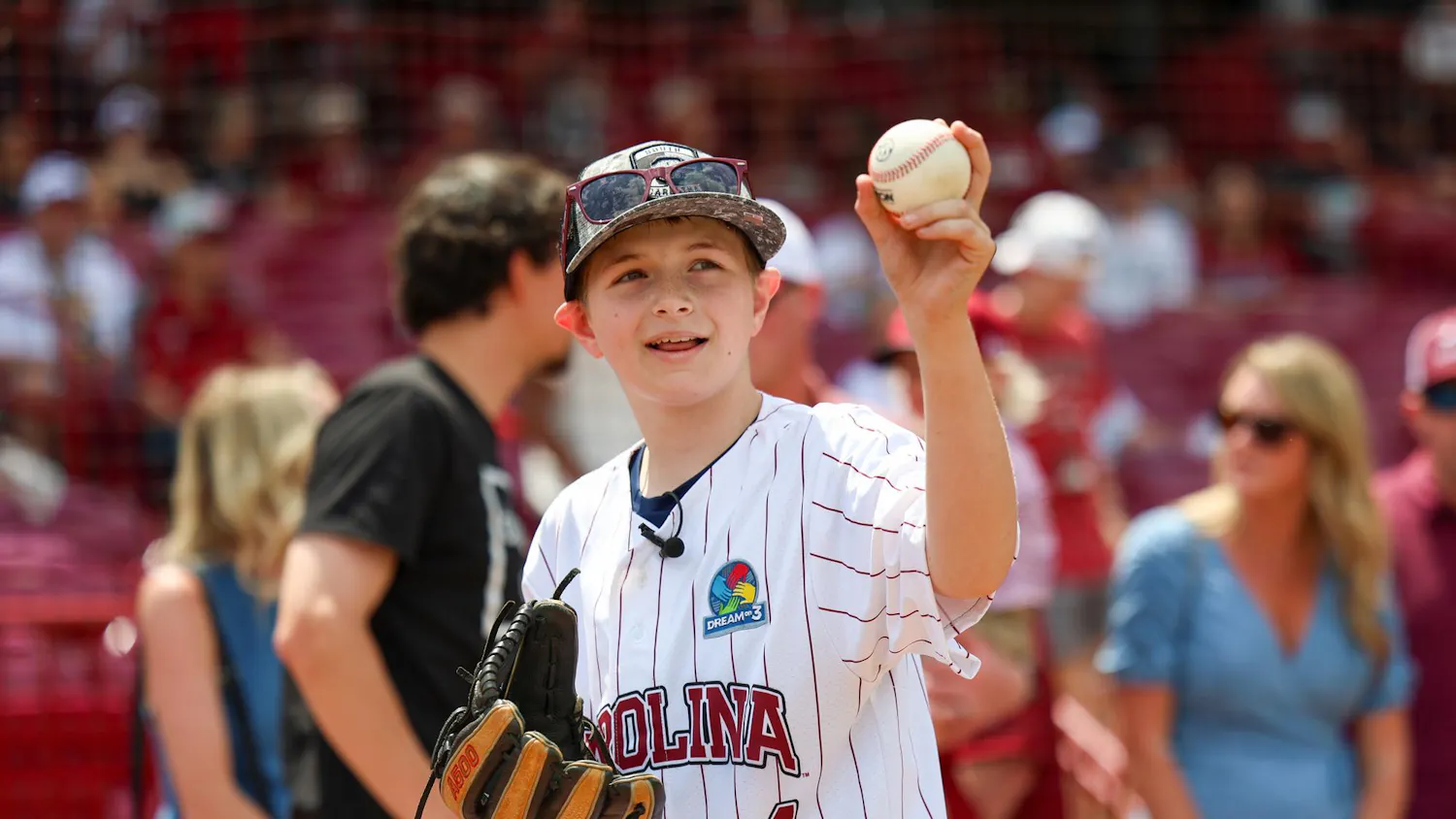 A dream weekend unfolded at Founders Park as 12-year-old Gabriel Lyons of Lexington stepped into the world of University of South Carolina baseball. Gabriel, who lives with autism, was given a behind-the-scenes experience with the Gamecocks, organized by Dream on 3 and its USC chapter consisting of student athletes. The weekend included a limo sendoff from his school, a meeting with former Gamecock outfielder Evan Stone, a tour of campus featuring Williams-Brice Stadium and a media-style photoshoot, culminating with Gabriel throwing out the ceremonial first pitch before South Carolina's series upset win over the University of Kentucky.