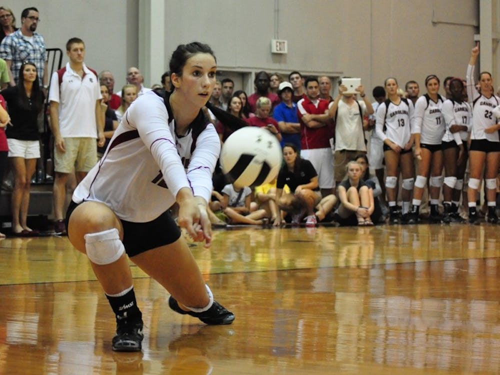 Outside hitter Juliette Thevenin leads USC in kills with 220 and was the SEC Offensive Player of the Week Sept. 17.