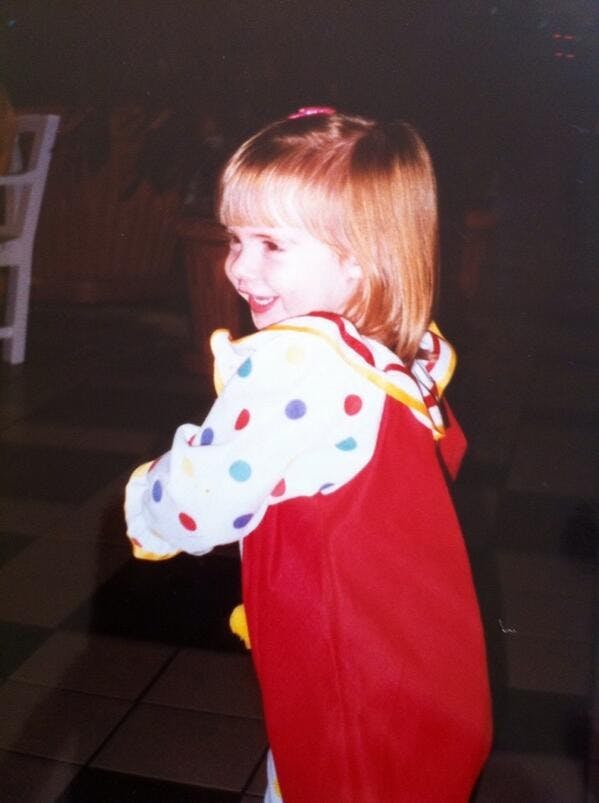 	&#8220;lol @ being a clown considering they freak me out now. #babygamecockpics&#8221;