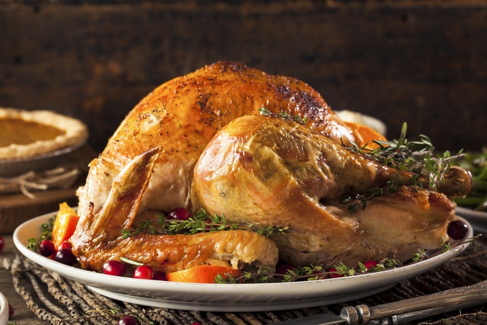 A 15-pound turkey should be enough for 10 people. If your guests prefer more breast meat, buy a larger turkey. They generally have more breast meat. (Dreamstime/TNS)