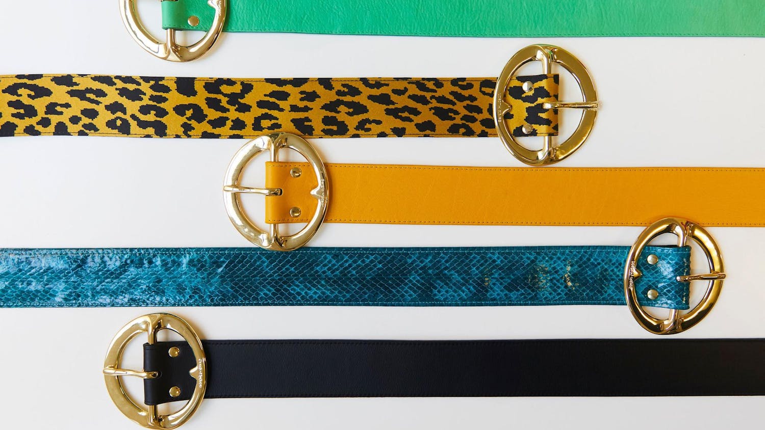 A photo illustration of belts designed by Sergio Hudson. Hudson is a South Carolina native whose display, "Focused on the Fit" will be at the Columbia Museum of Art from Nov. 18, 2023 to June 30, 2024.