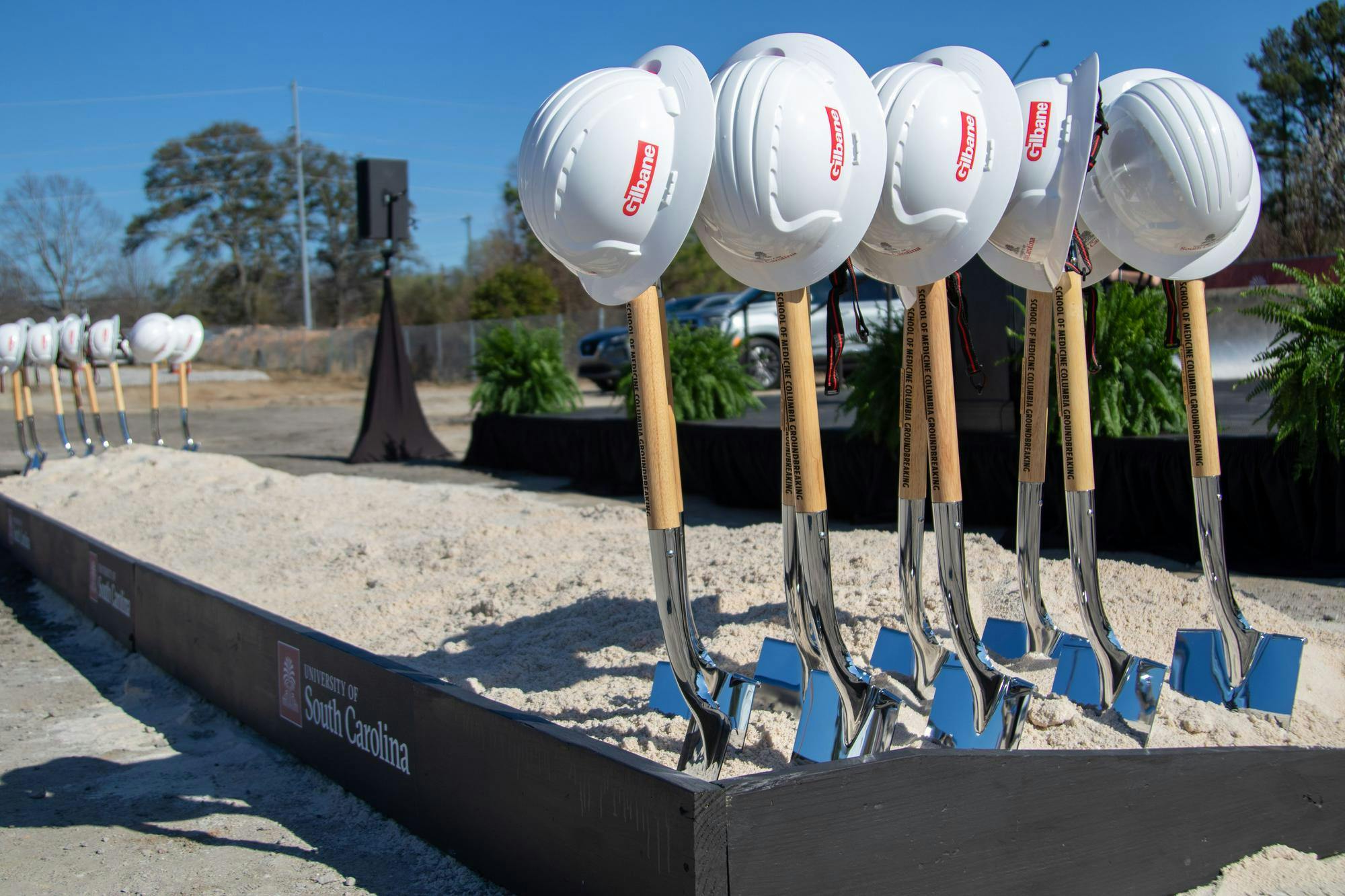 shovels in the ground for the USC School of medicine groundbreaking