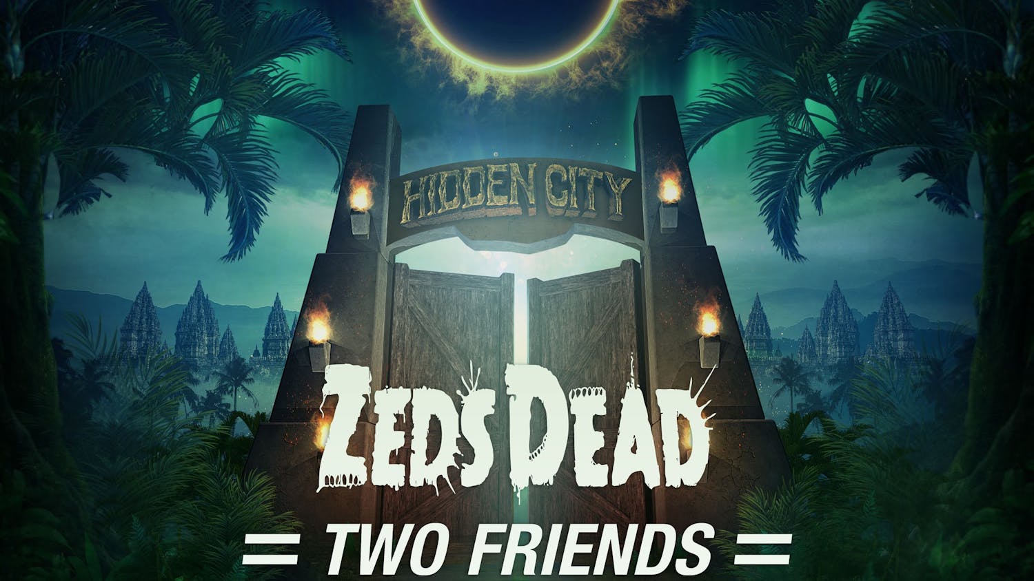 Graphic for the Hidden City Music Festival at the Historic Columbia Speedway. The concert takes place on April 9, 2022.