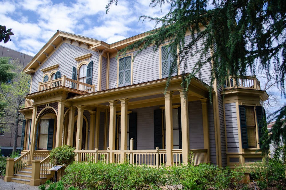 <p>The Woodrow Wilson Family Home at 1705 Hampton St. is pictured on March 25, 2026. The president’s family lived in the home for four years, between 1871 and 1875.</p>