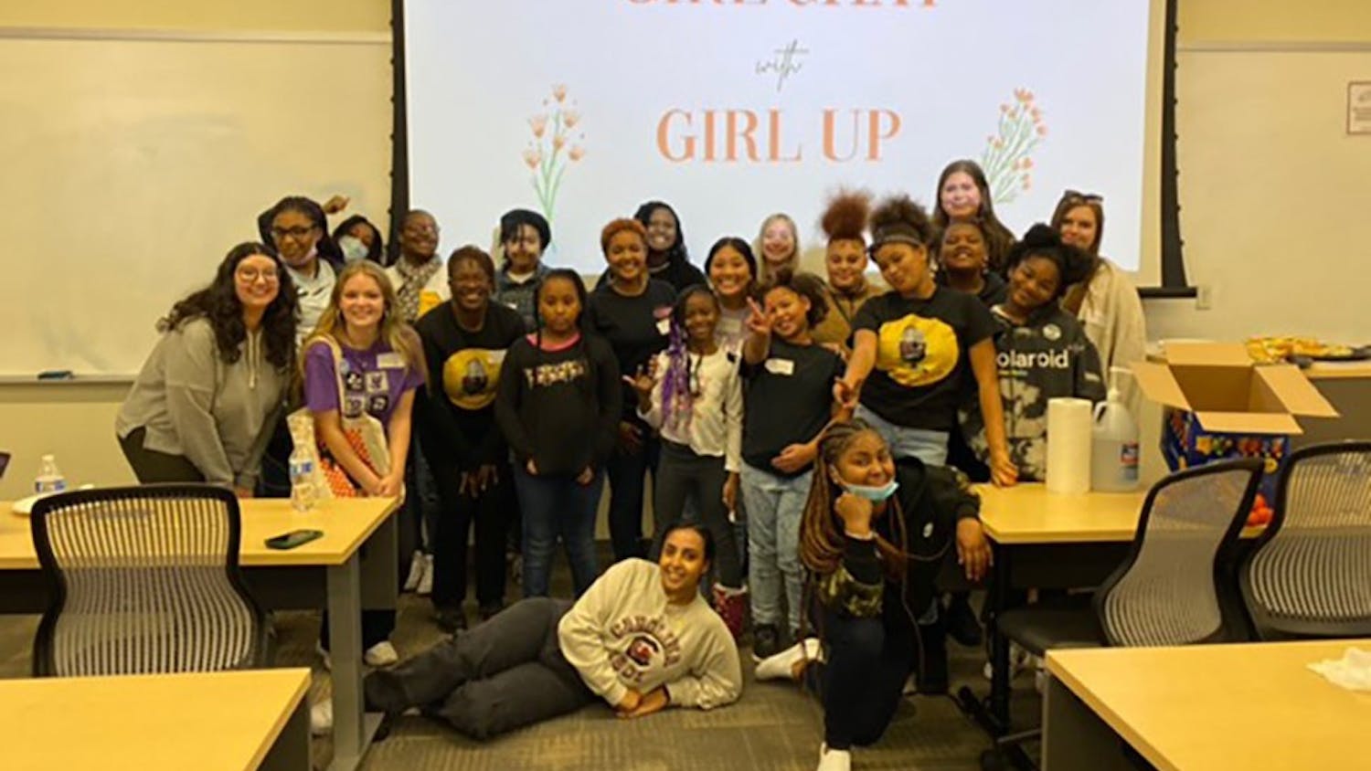 Girl Up club hosts Hannah House girls for discussion about higher education.