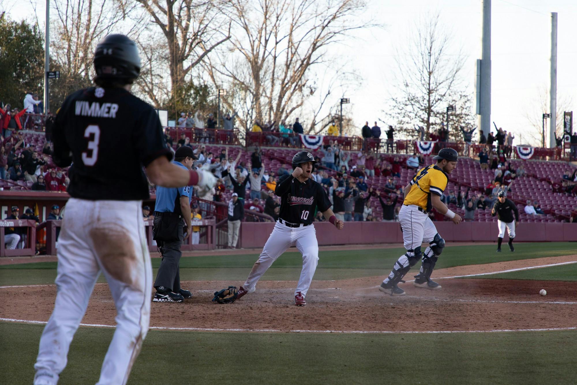 The Gamecock baseball team faced off against UNC Greensboro at Founders Park in their opening series. South Carolina won the series by beating UNCG in extra innings of its final game on Feb. 20, 2022.
