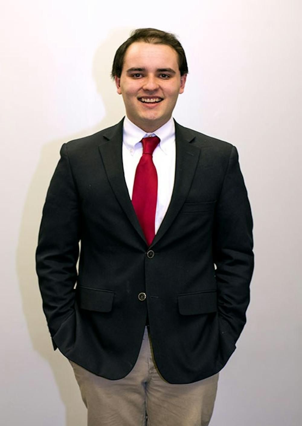 <p>Nick Santamaria, second-year political science student and candidate for student body treasurer</p>