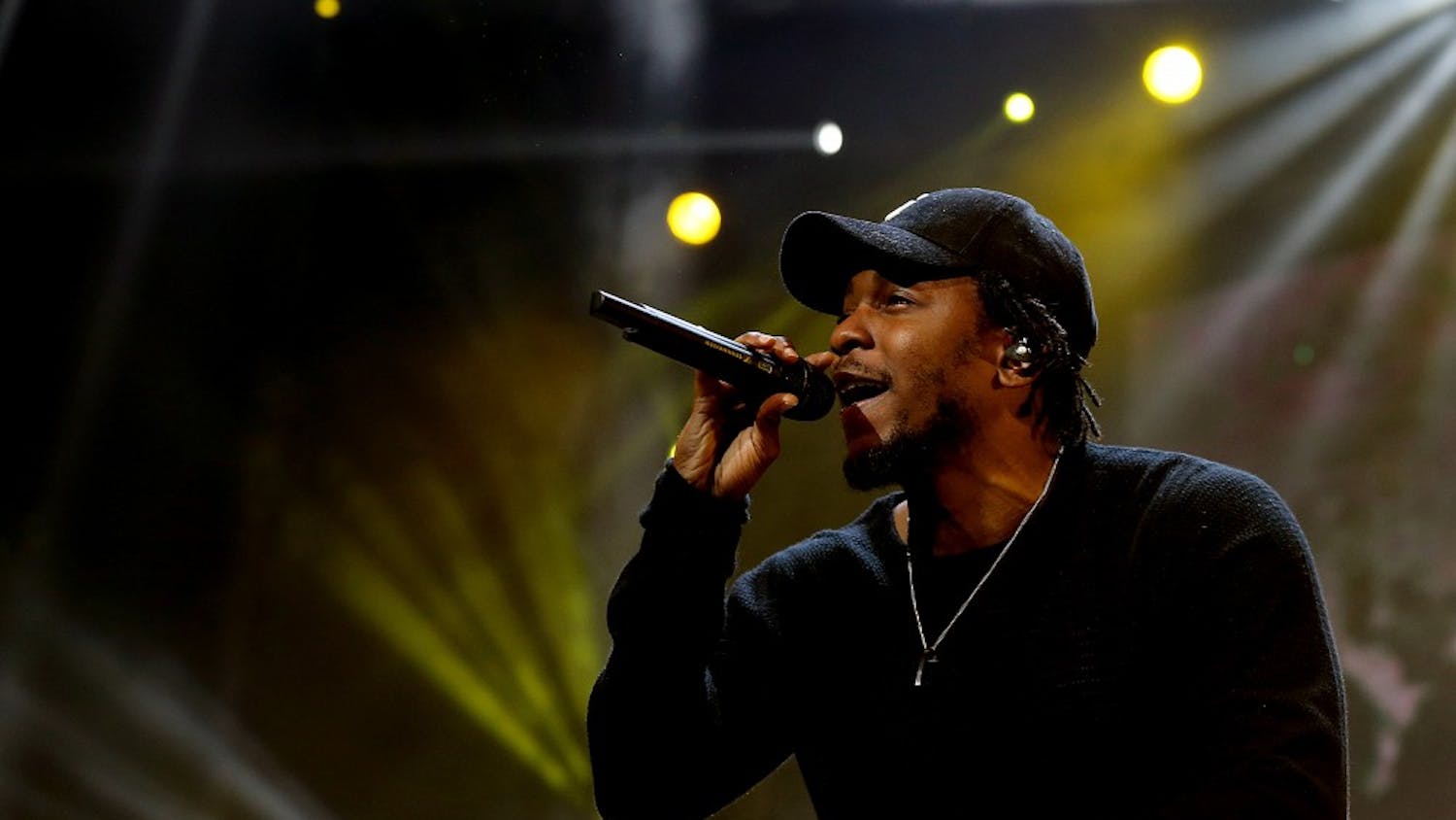 Kendrick Lamar performs during the BET Experience at Staples Center on June 27, 2015 in Los Angeles. (Luis Sinco/Los Angeles Times/TNS)