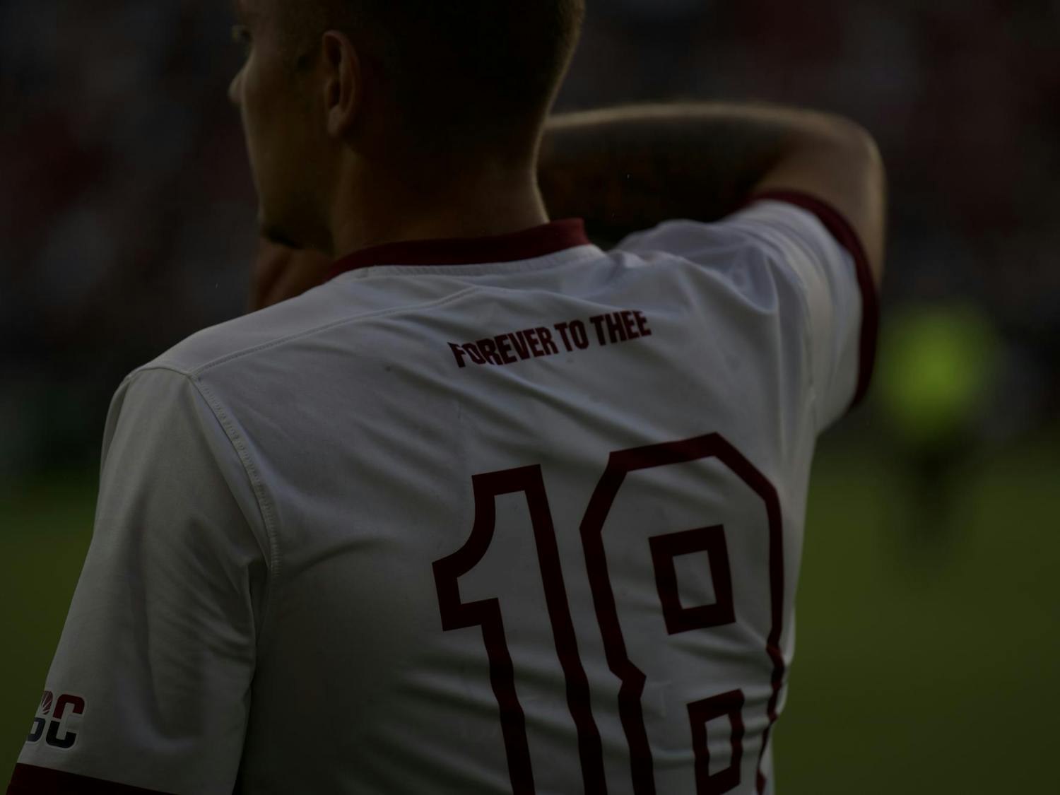 Fifth-year defender Galen Flynn checks in for the game against Georgia State at Eugene E. Stone Stadium on Sept. 19, 2025. Galen has over 253 minutes of playing time through eight games this season.