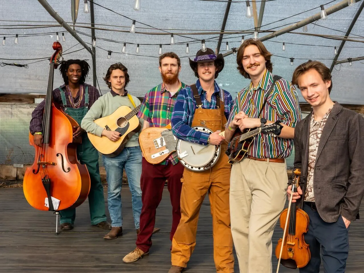 The Podunk Ramblers play for the Columbia, South Carolina, community at a Mardi Gras event on Valentine’s Day.