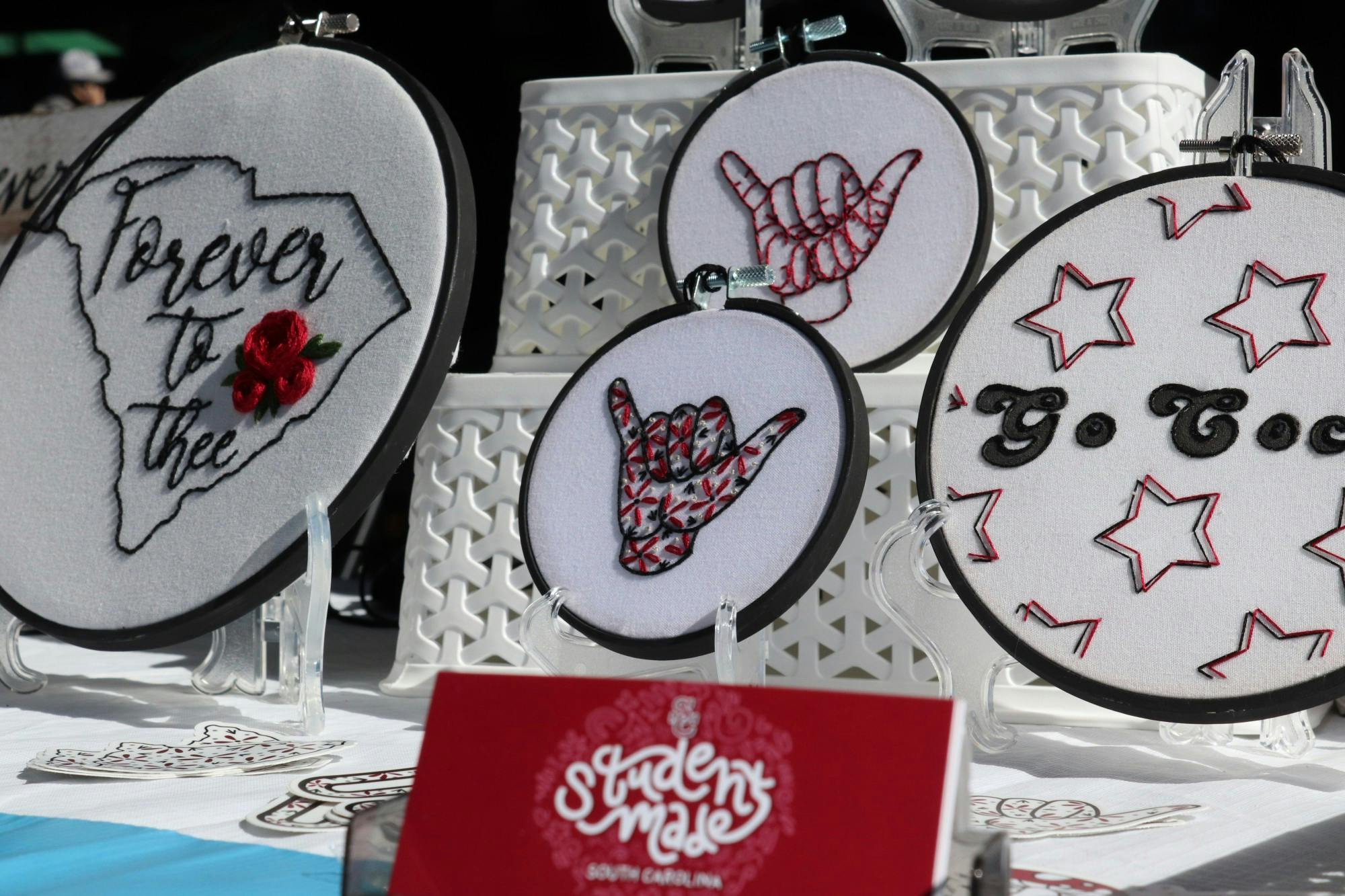 USC students display and sell their crafted goods at Soda City, a popular market for local artisans, farmers and food vendors, thanks to the help of Student Made of USC. Student Made is a business that connects campus artists with one another and offers opportunities for small business creators to grow their brand.&nbsp;