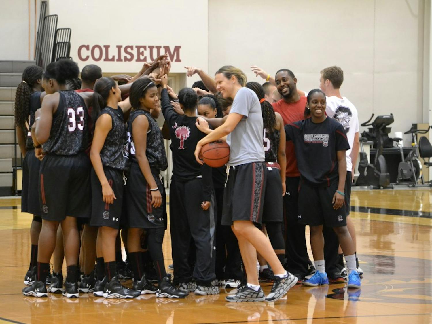 	South Carolina women&#8217;s basketball held its first practice of the season Tuesday.