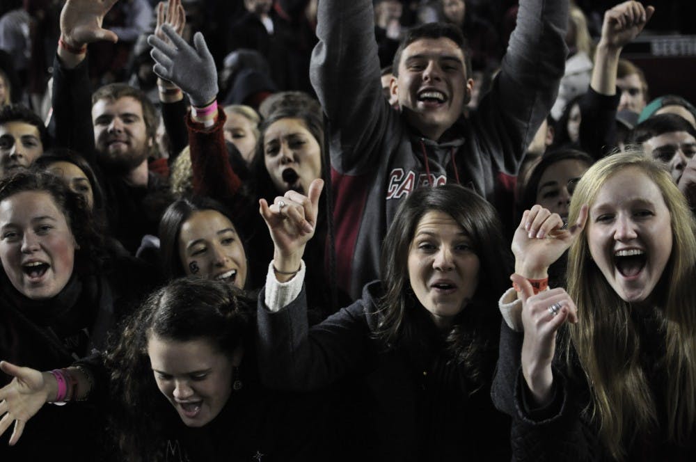 Students can earn loyalty points at games, pep rallies and other events.